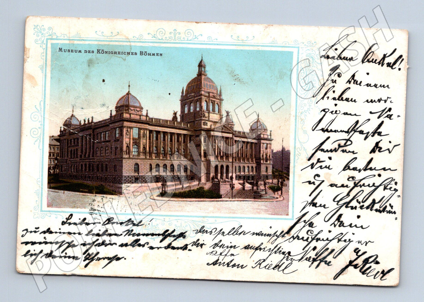 Postcard Prague Museum of the Kingdom of Bohemia (M4766)