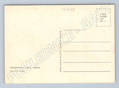 Postcard Czech landscape meadow and forests Orbis (M4779)