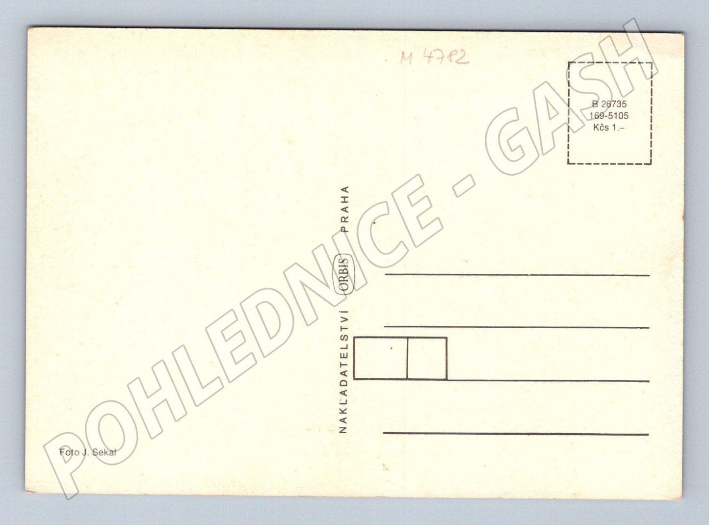 Postcard Czech landscape, Orbis lake (M4782)