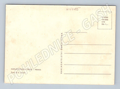Postcard Czech landscape by the Orbis River (M4785)