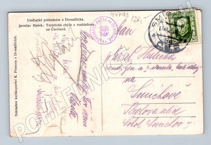 Postcard Domažlice Čerchov hut (M4793)