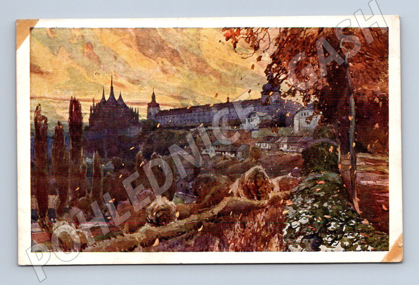 Postcard Kutná Hora Barbora and the Italian Court (M4794)