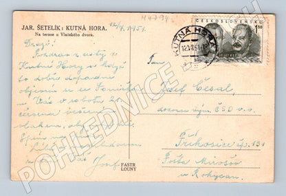 Postcard Kutná Hora Barbora and the Italian Court (M4794)