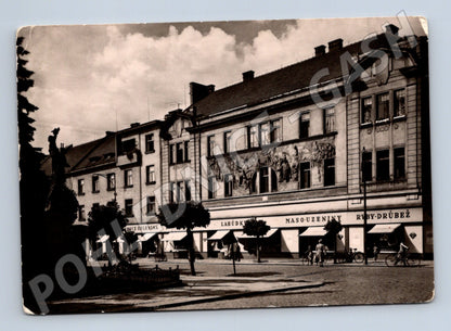 Postcard Nymburk House U Elišky relief (M4806)
