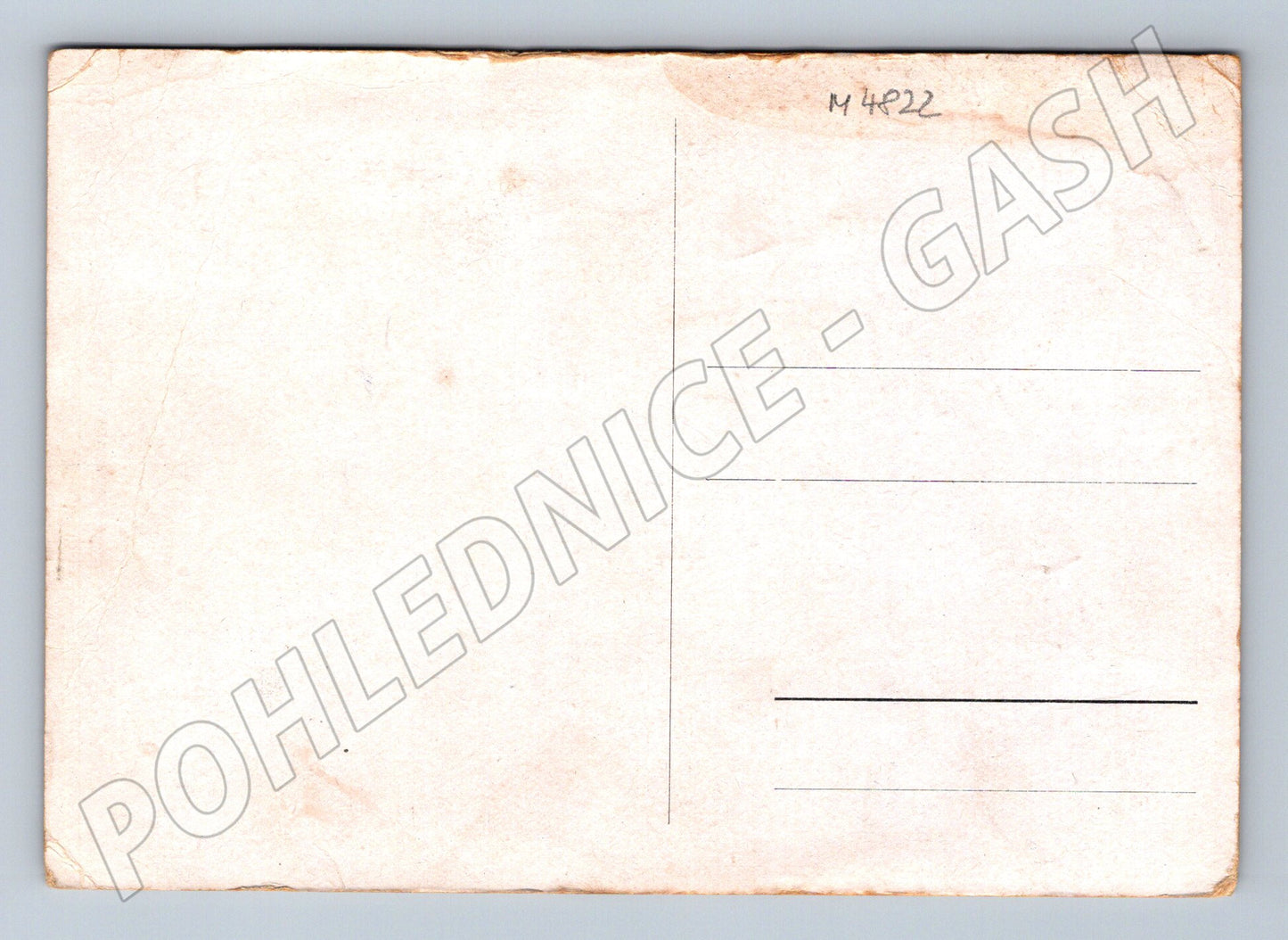 Postcard Border Map of Bohemian Switzerland (M4822)