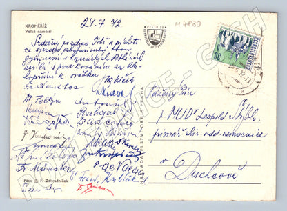 Postcard Kroměříž Velké náměstí (M4830)