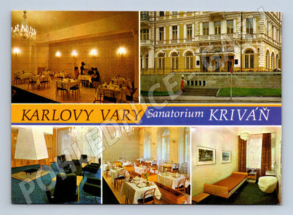 Postcard Karlovy Vary sanatorium Kriváň (M4831)