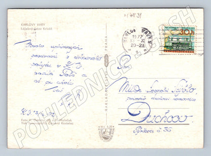 Postcard Karlovy Vary sanatorium Kriváň (M4831)