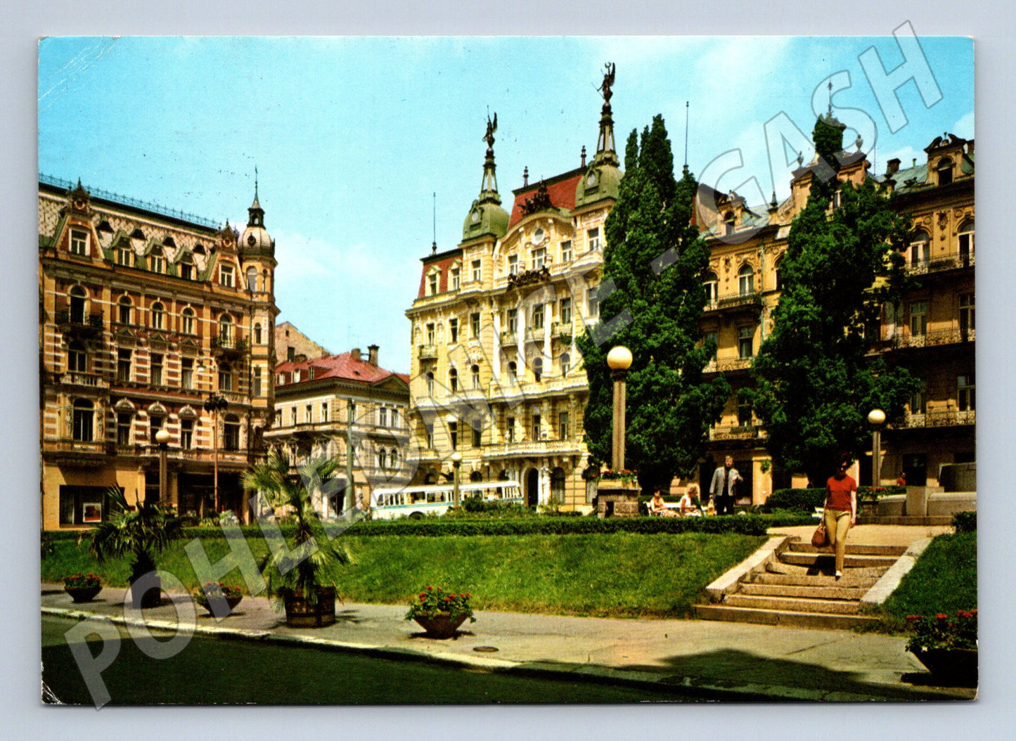 Postcard Marianske Lazne Peace Square (M4836)
