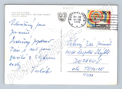 Pohlednice Gottwaldov Prior a Moskva (M4839)