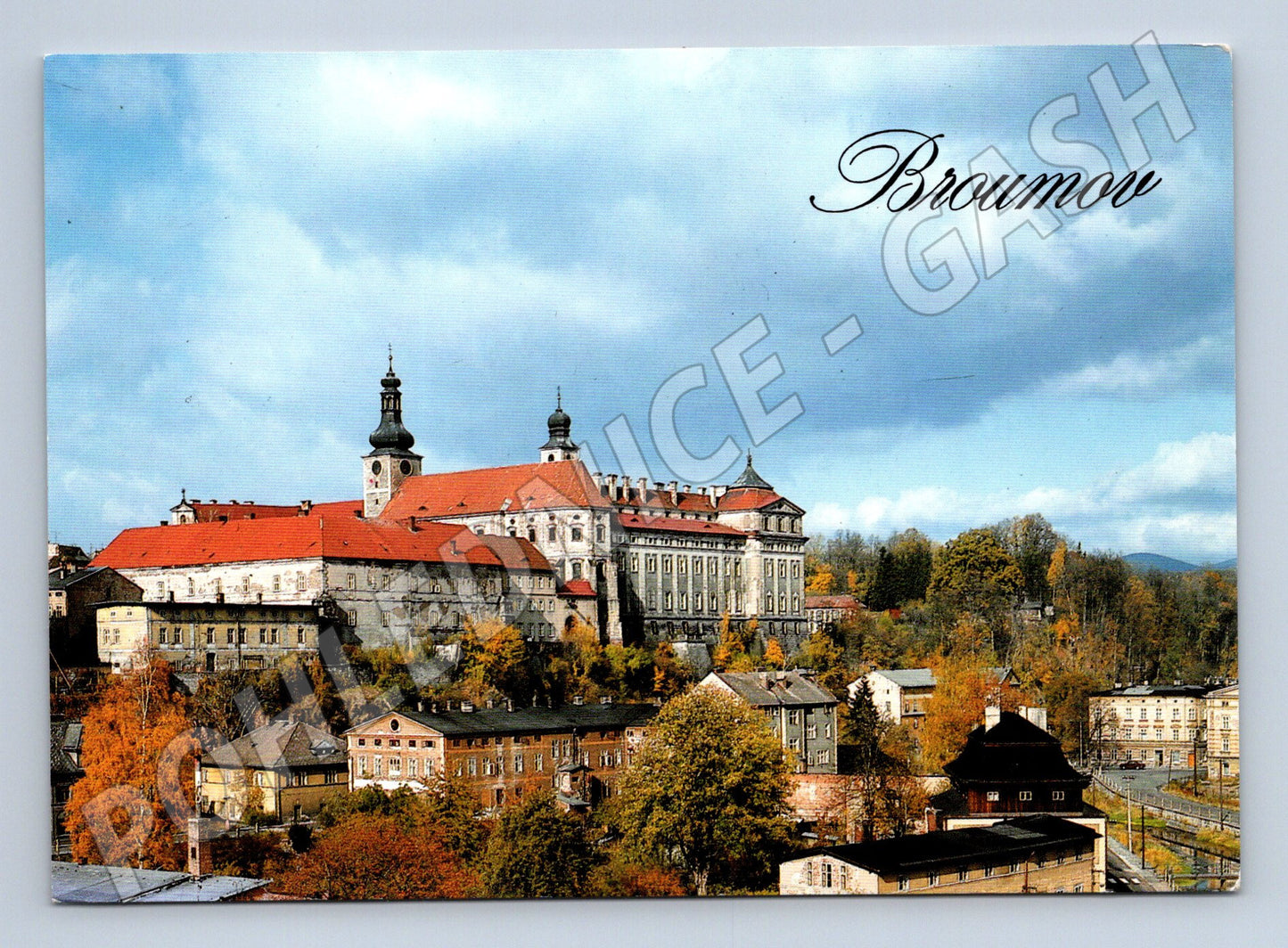 Postcard Broumov Benedictine Monastery (M4846)