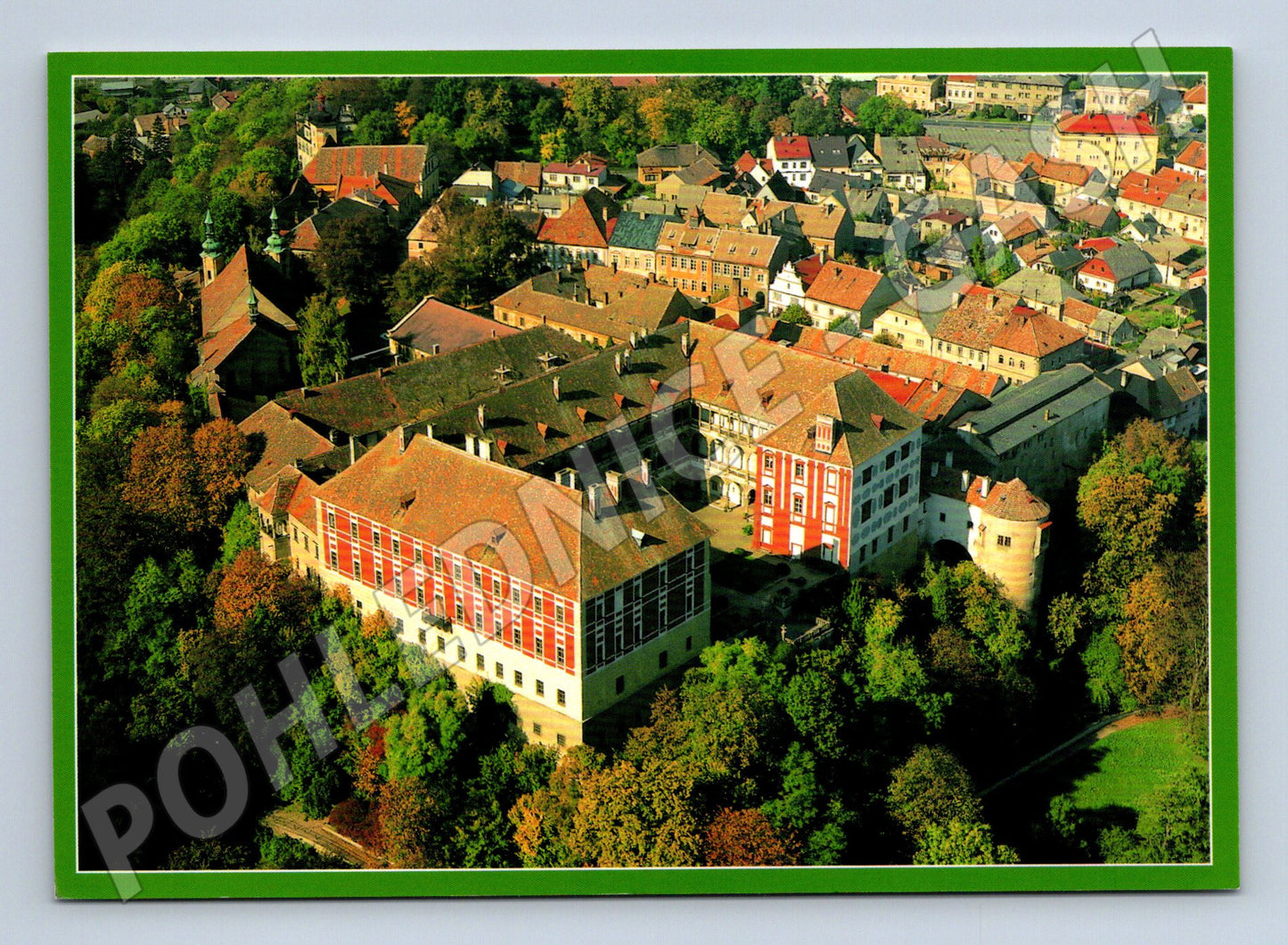 Postcard Opočno Castle aerial view (M4851)