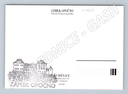 Postcard Opočno Castle aerial view (M4851)