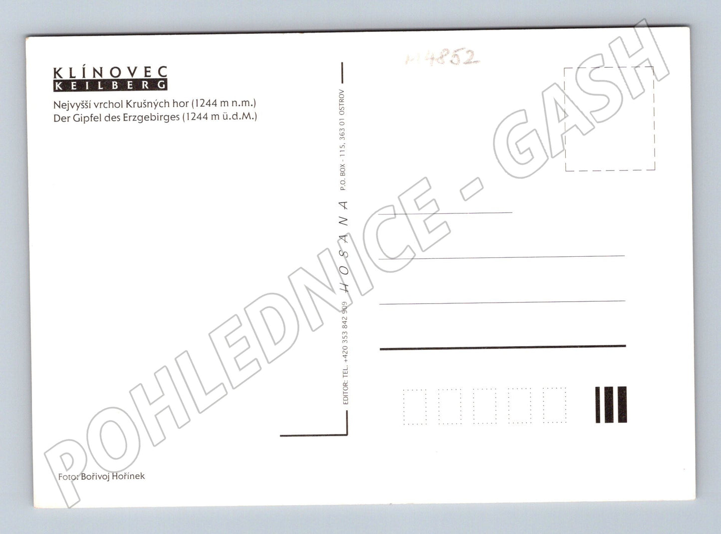 Postcard Klínovec winter landscape (M4852)