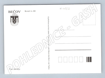 Pohlednice Bečov nad Teplou kostel sv Jiří (M4856)