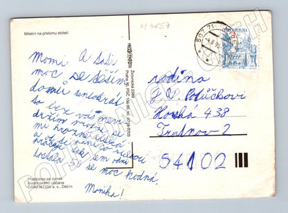 Pohlednice Miletín pozdrav historická (M4857)