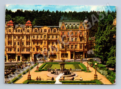 Postcard Marianske Lazne Peace Square (M4858)