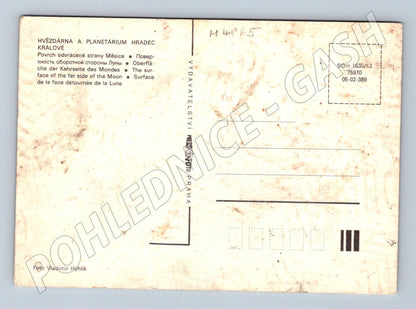 Postcard Hradec Králové Observatory Moon (M4865)