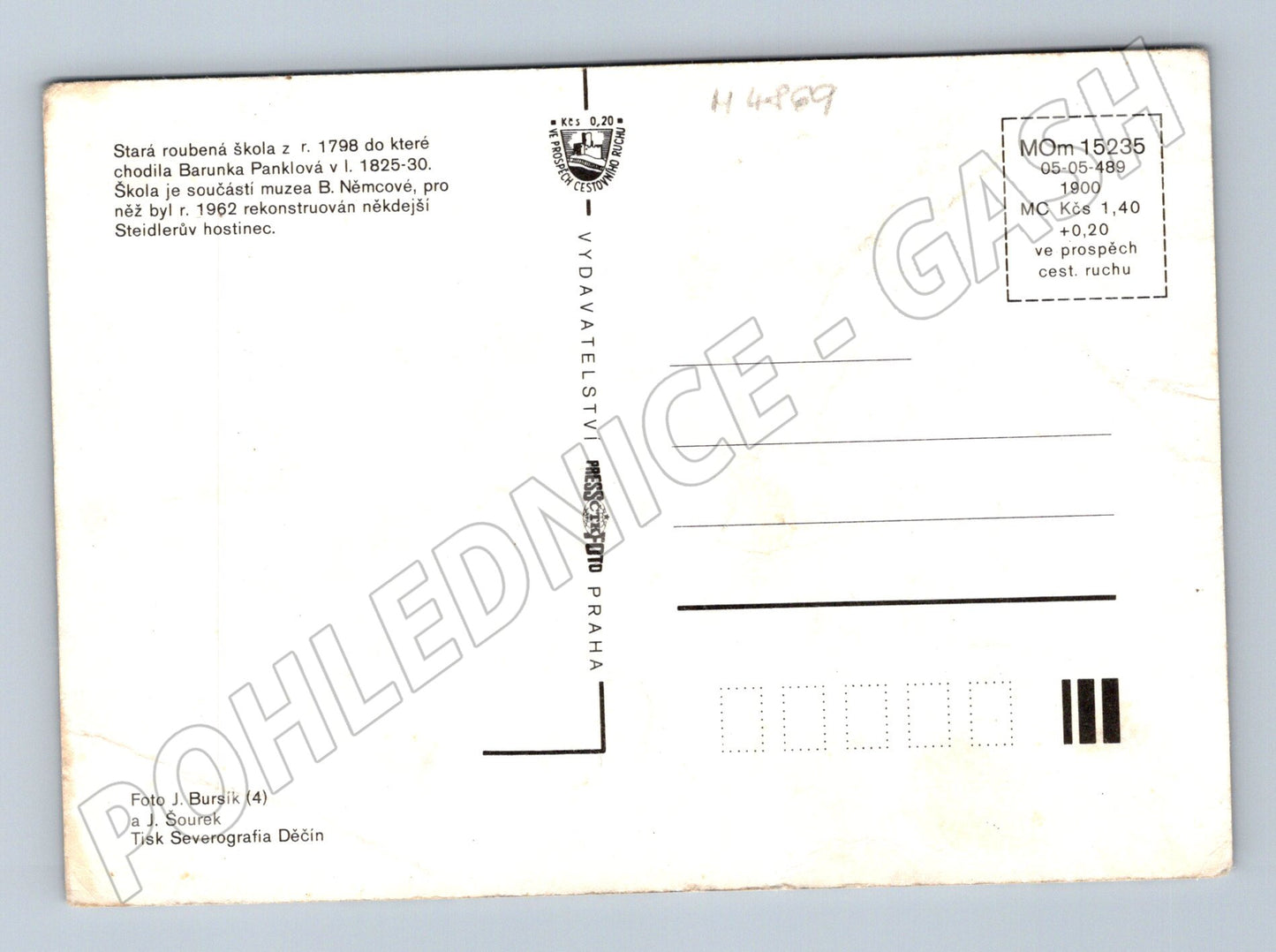 Postcard Česká Skalice Museum B Němcová (M4869)