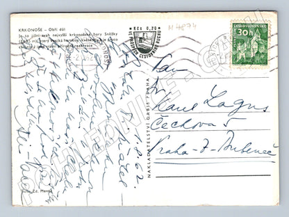 Postcard Giant Mountains Giant Mine Sněžka (M4874)