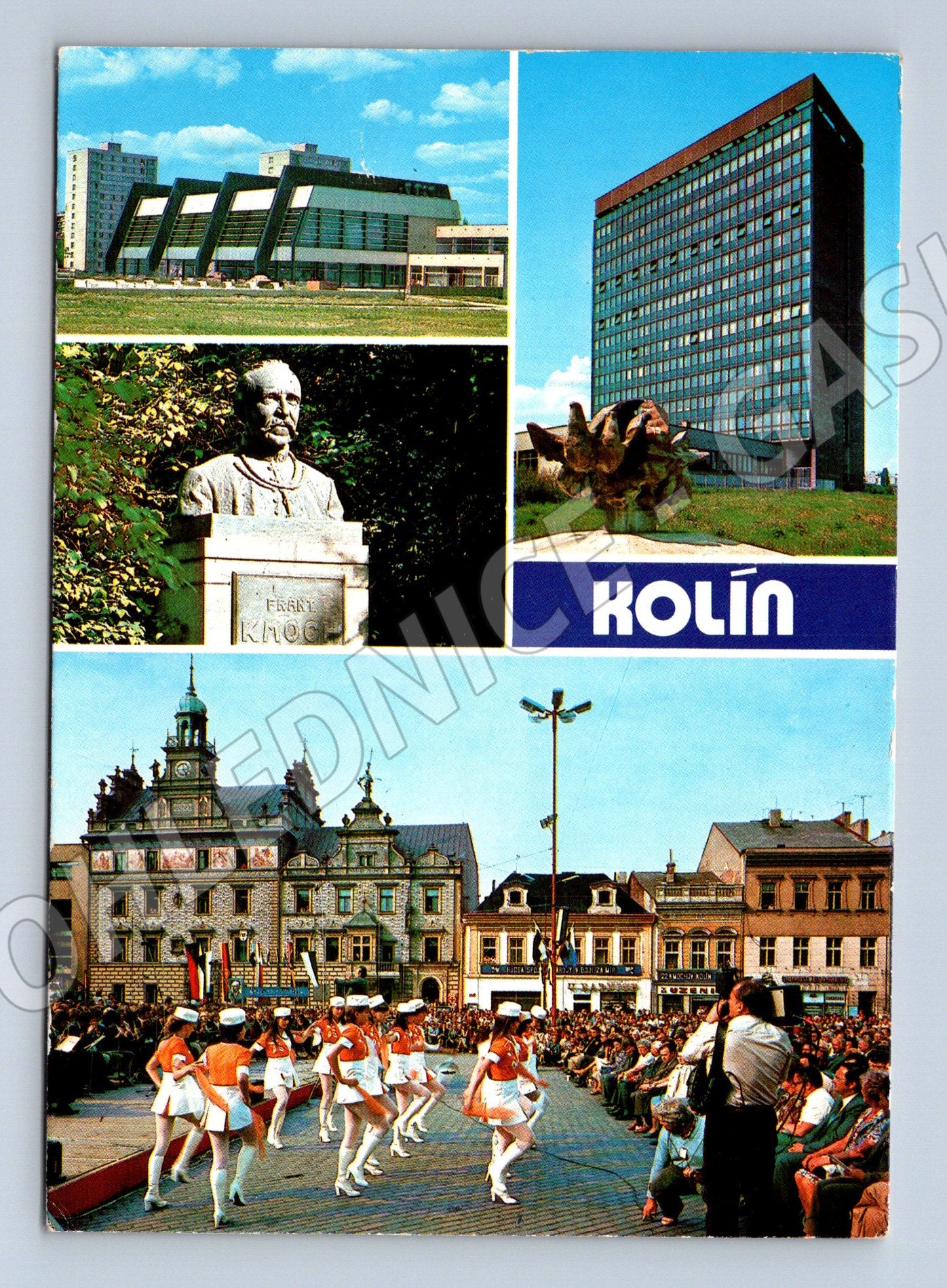 Postcard Kolín Kmochův square Kolín (M4875)