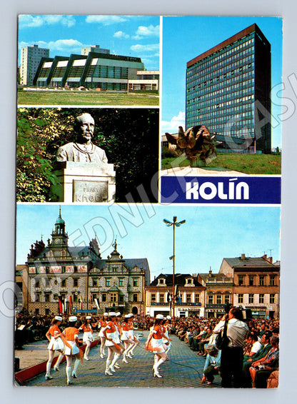 Postcard Kolín Kmochův square Kolín (M4875)