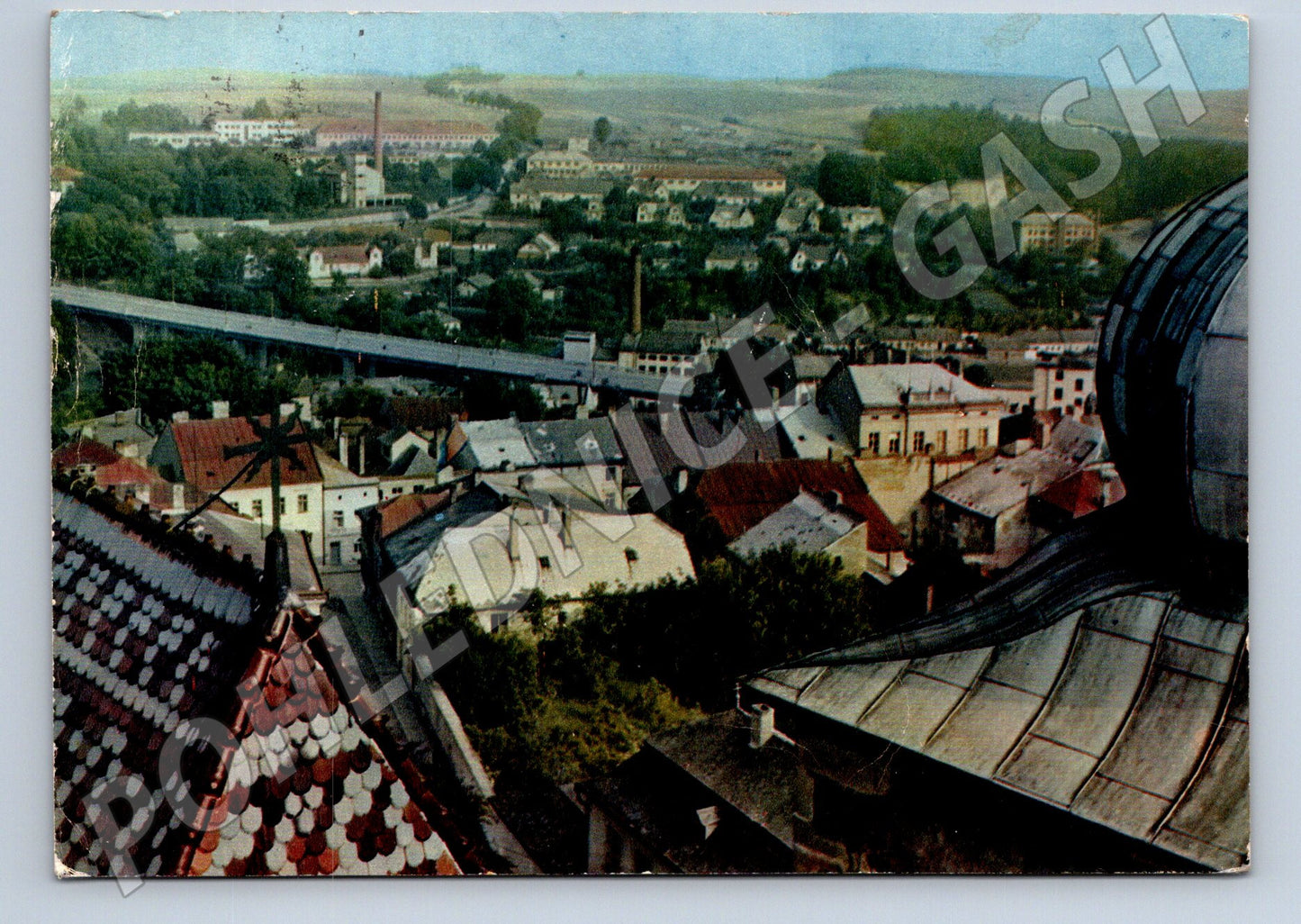 Postcard Jihlava view from the tower (M4879)