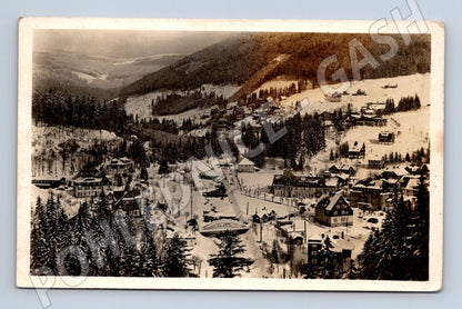 Postcard Špindlerův Mlýn Giant Mountains winter (M4880)