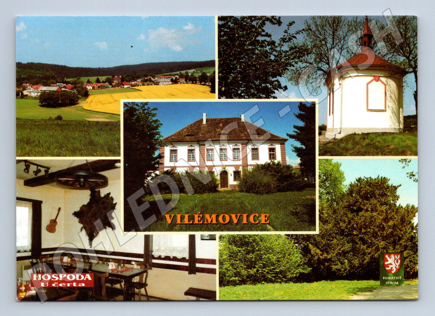 Postcard Vilémovice u Ledče collage (M4890)