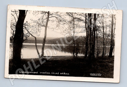 Postcard Vysočina Velké Dářko old (M4895)