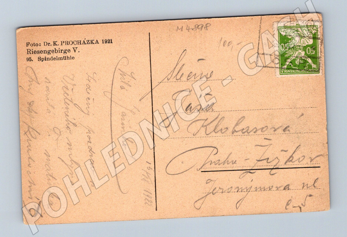 Postcard Špindlerův Mlýn Krkonoše Walk (M4898)