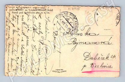 Postcard Javorníky hotel Portáš (M4915)