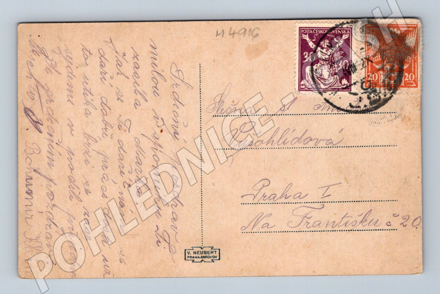 Pohlednice Jevany historická (M4916)
