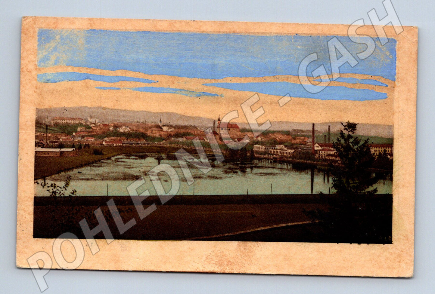 Postcard Zábřeh North Moravia colored (M4917)