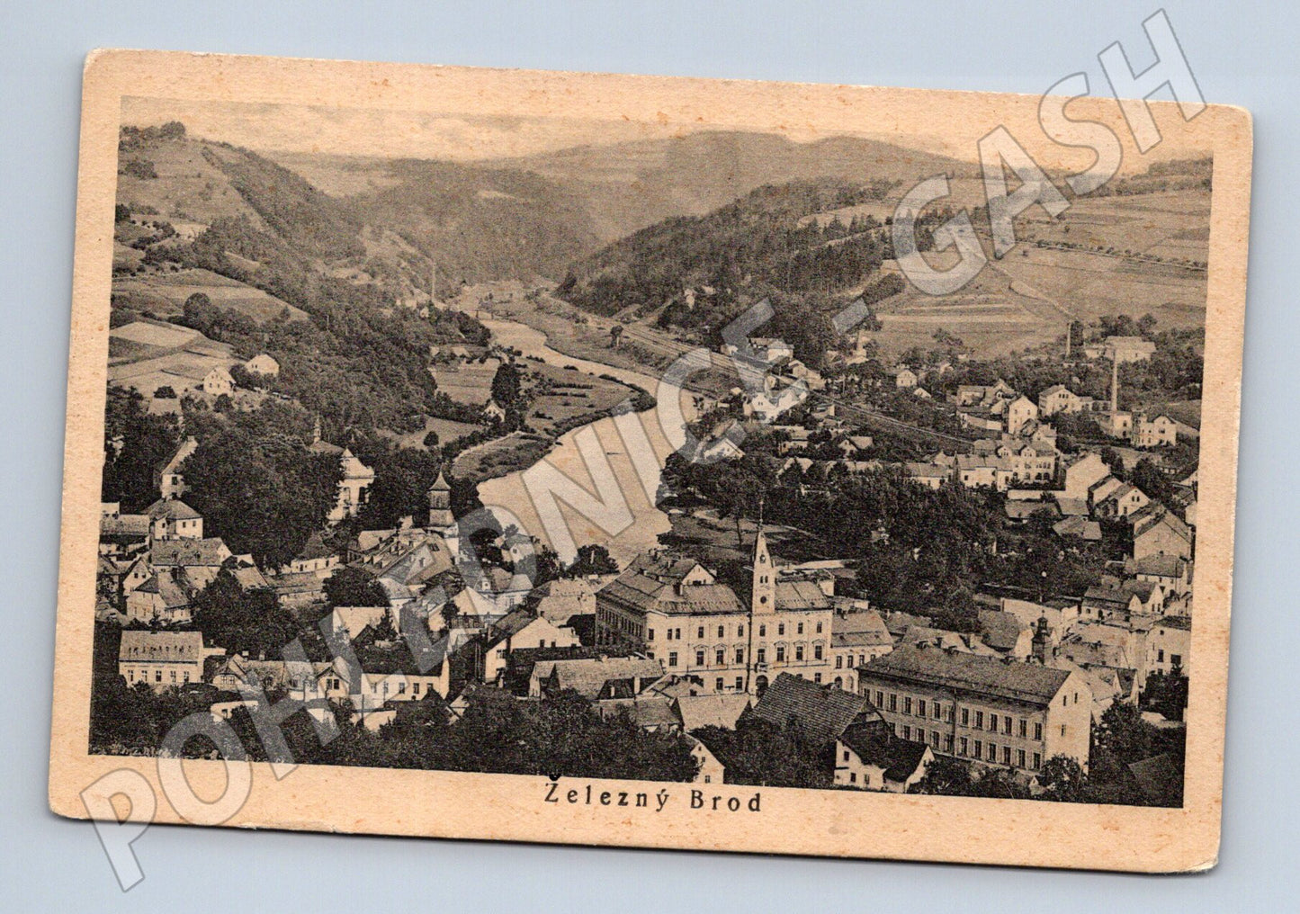 Postcard Železný Brod sent (M4919)
