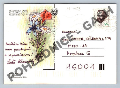 Pohlednice Františkovy Lázně lázeňské město (M493)