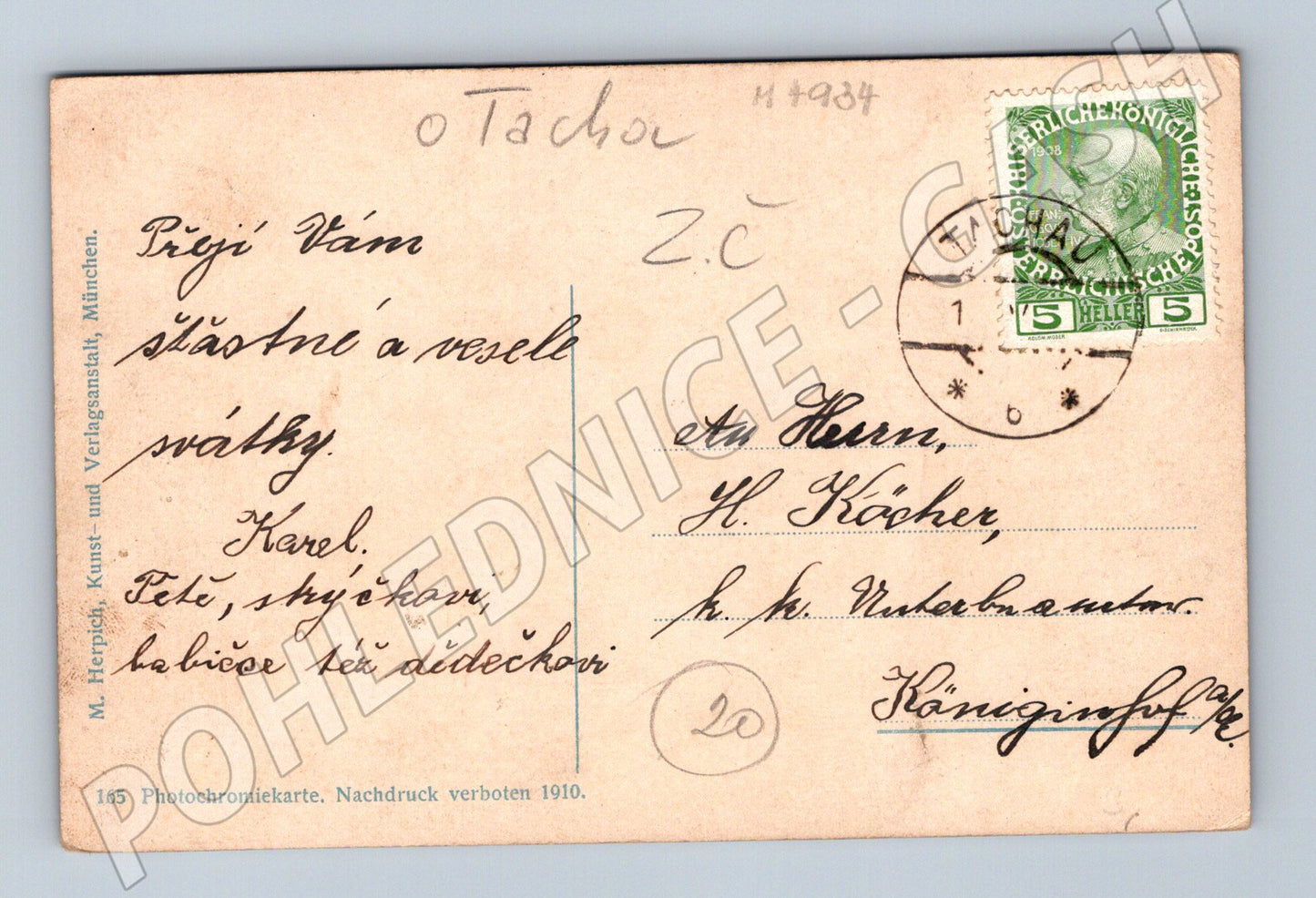 Postcard Bad Reichenhall old (M4934)