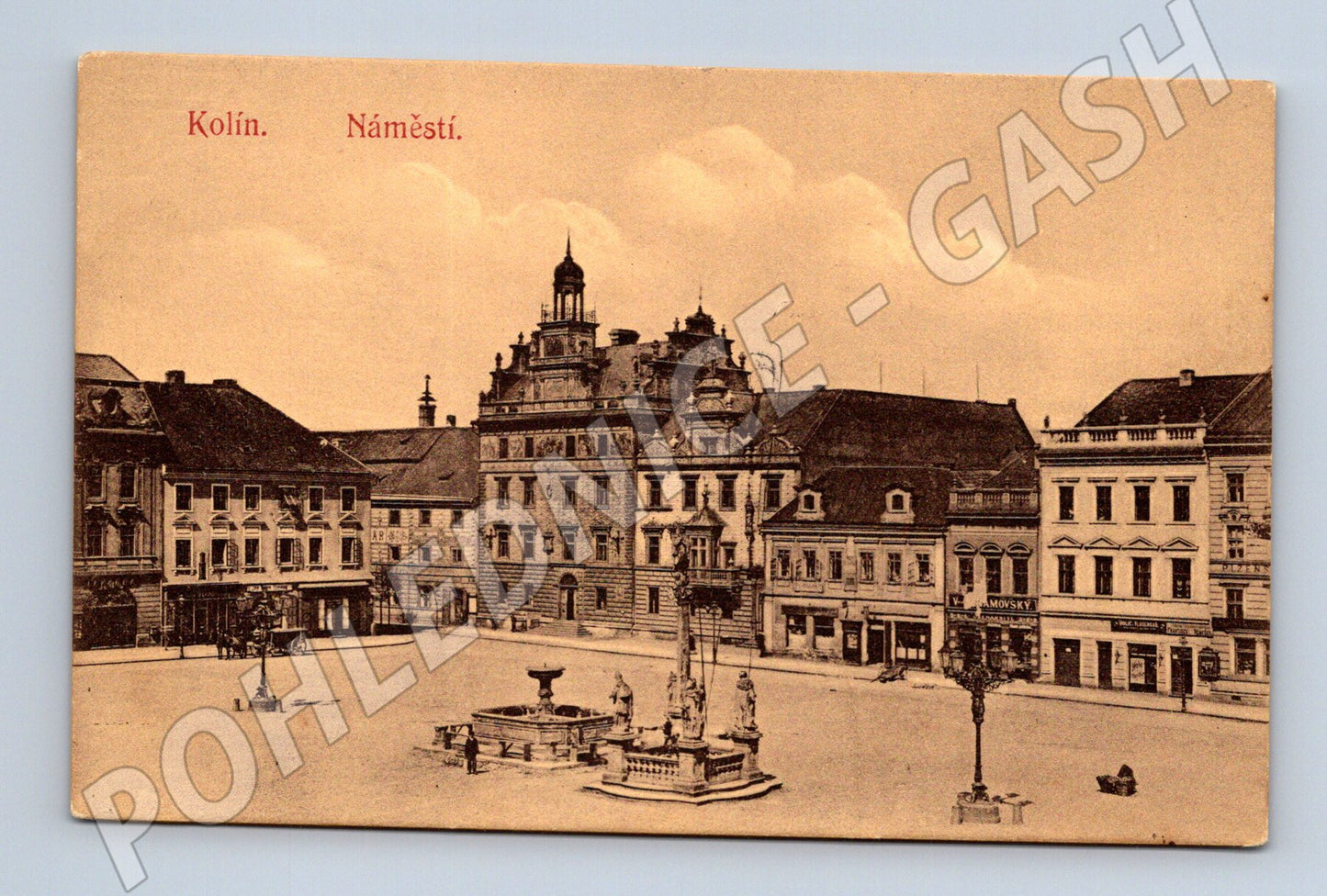 Postcard Kolín Historical Square (M4940)