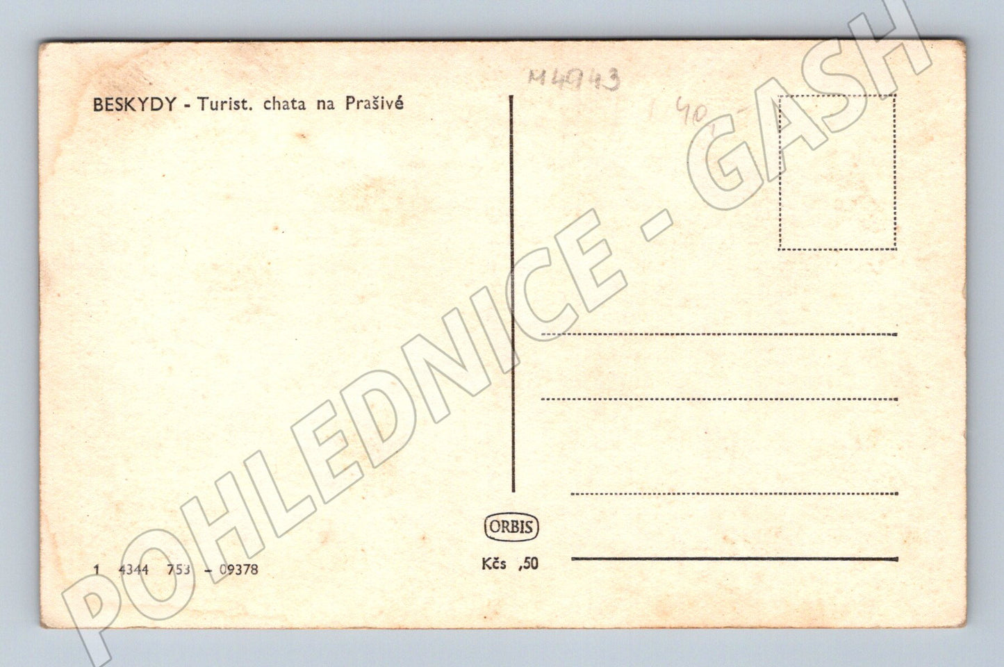 Postcard Beskydy mountains, cottage on Prašivá (M4943)