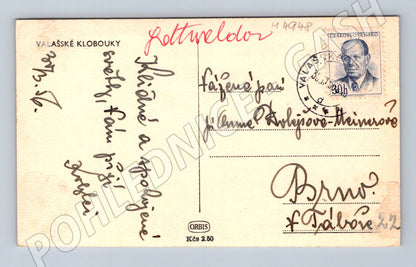 Postcard Wallachian Hats, historical (M4948)