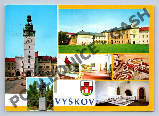 Pohlednice Vyškov historické památky a zámek (M495)