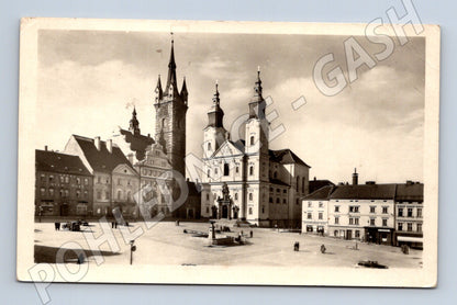 Postcard Klatovy Square old (M4950)