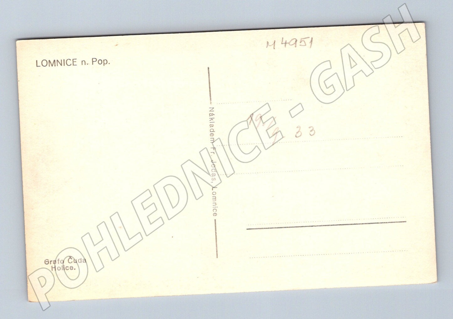 Postcard Lomnice nad Popelkou old (M4951)