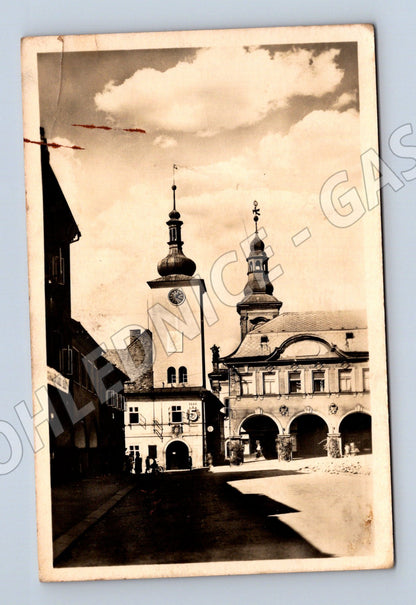 Postcard Ústí nad Orlicí Peace Square (M4961)