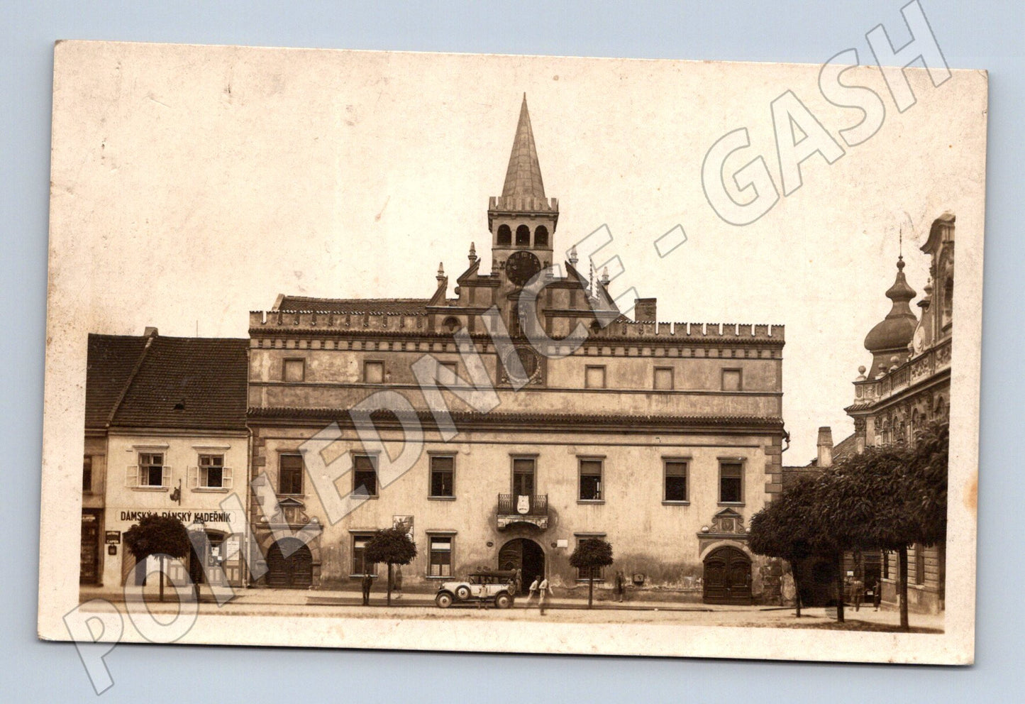 Postcard Německý Brod town hall (M4969)