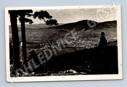 Postcard Sušice city and Svatobor (M4973)