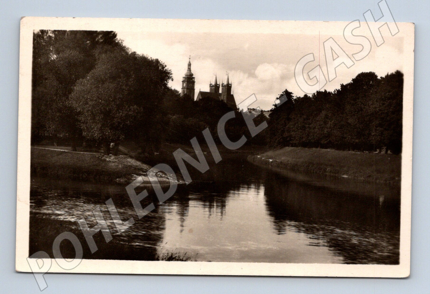 Postcard Hradec Králové confluence (M4977)