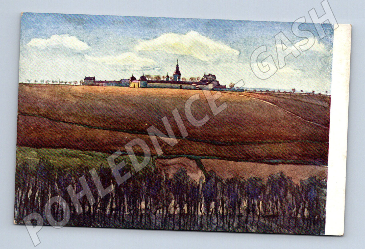 Postcard White Mountain Prague Matoušek (M4996)