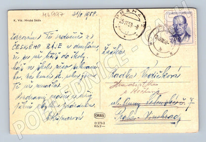 Postcard Hrubá Skála Bohemian Paradise (M4997)