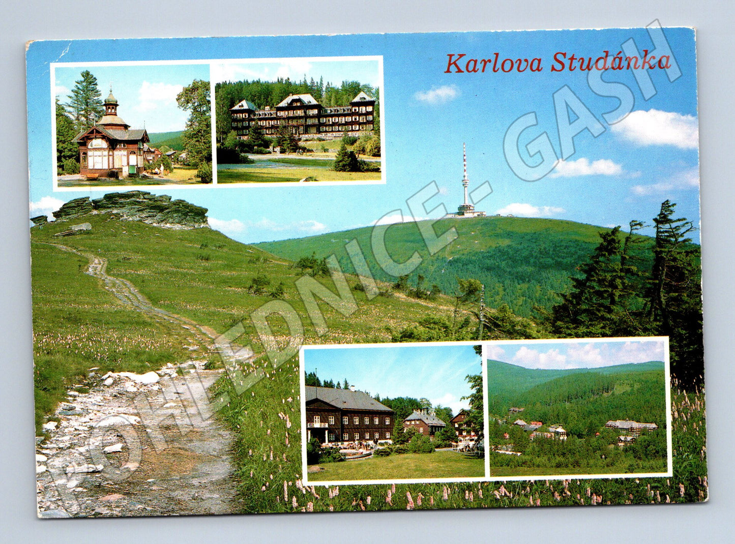 Postcard Karlova Studánka Jeseníky Mountains (M5002)